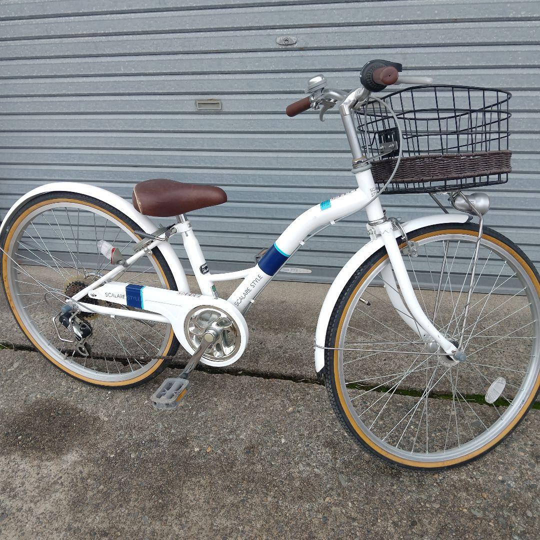【引取限定】24インチ自転車(カゴ付き)　新潟県