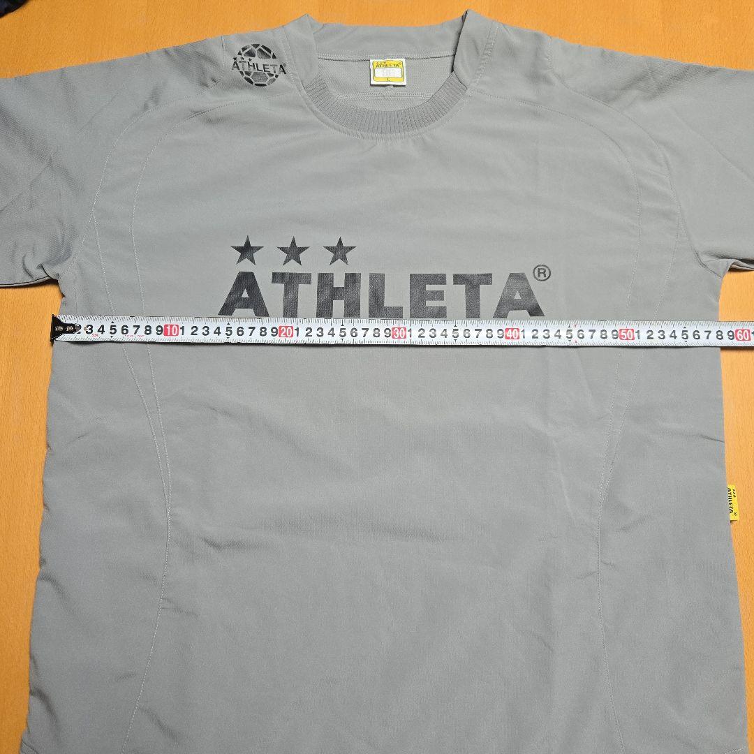 美品　アスレタ　L　ピステ　セットアップ　グレー　上下　ATHLETA　サッカー