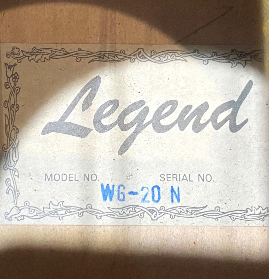 【送料込み】 Legend WG-20 N アコースティック ギター カポ付属