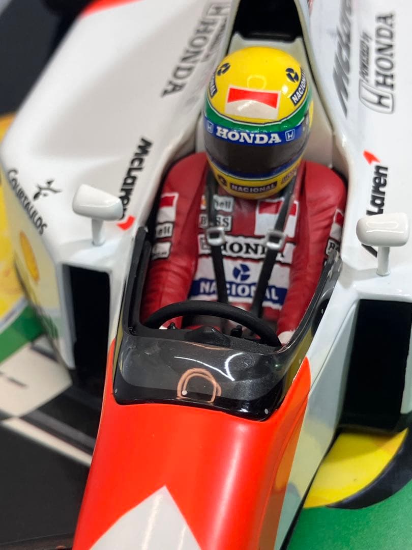 【激レア】1:18ミニチャンプス マクラーレンホンダ MP4/7 A.セナ #1