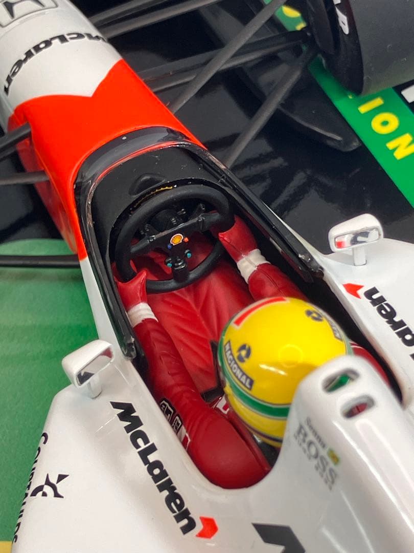 【激レア】1:18ミニチャンプス マクラーレンホンダ MP4/7 A.セナ #1