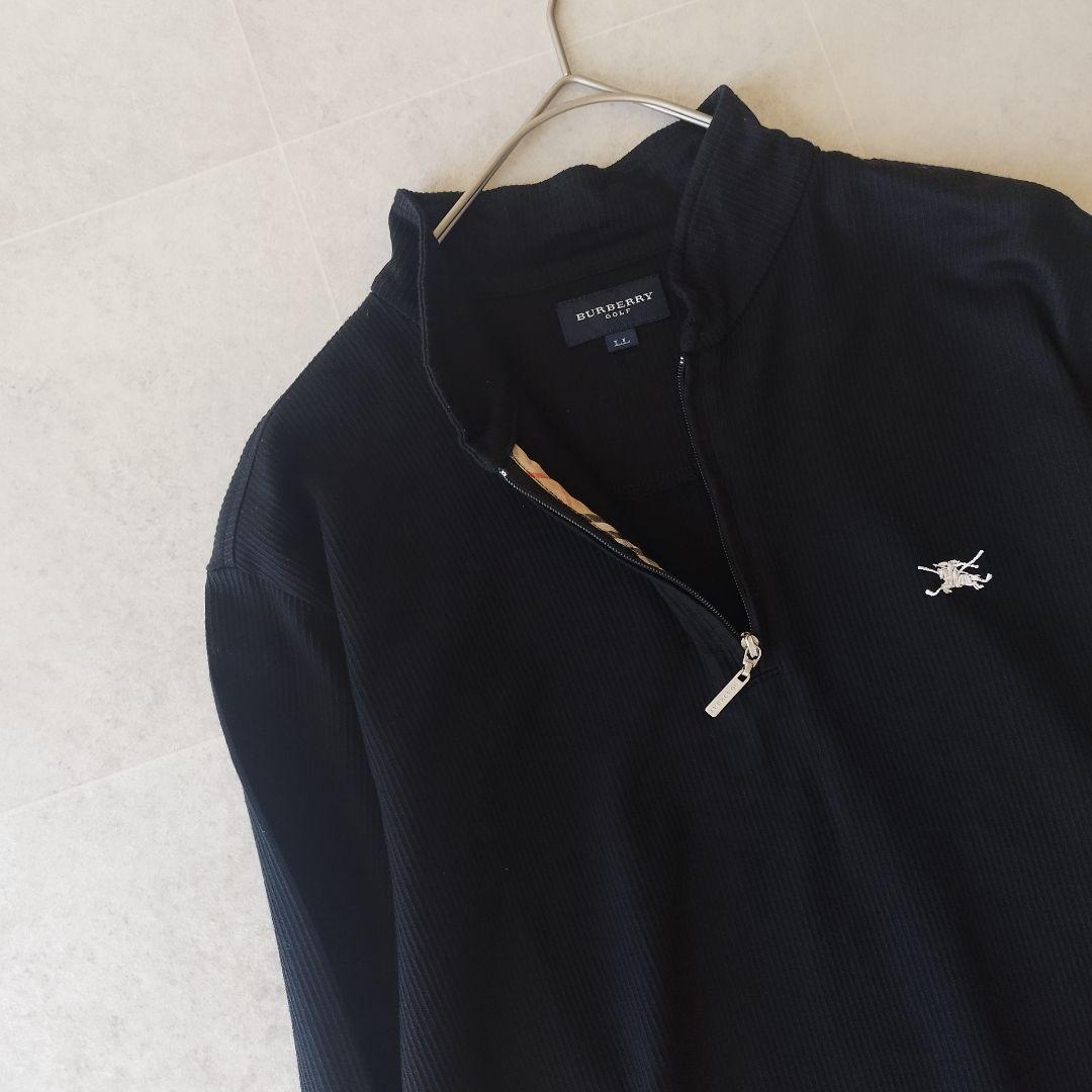 美品LLサイズ✨BURBERRY GOLF レディース ハーフジップ長袖シャツ