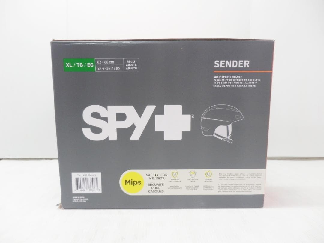 スパイ 大人用スノーヘルメット Sender XL 62-66 cm