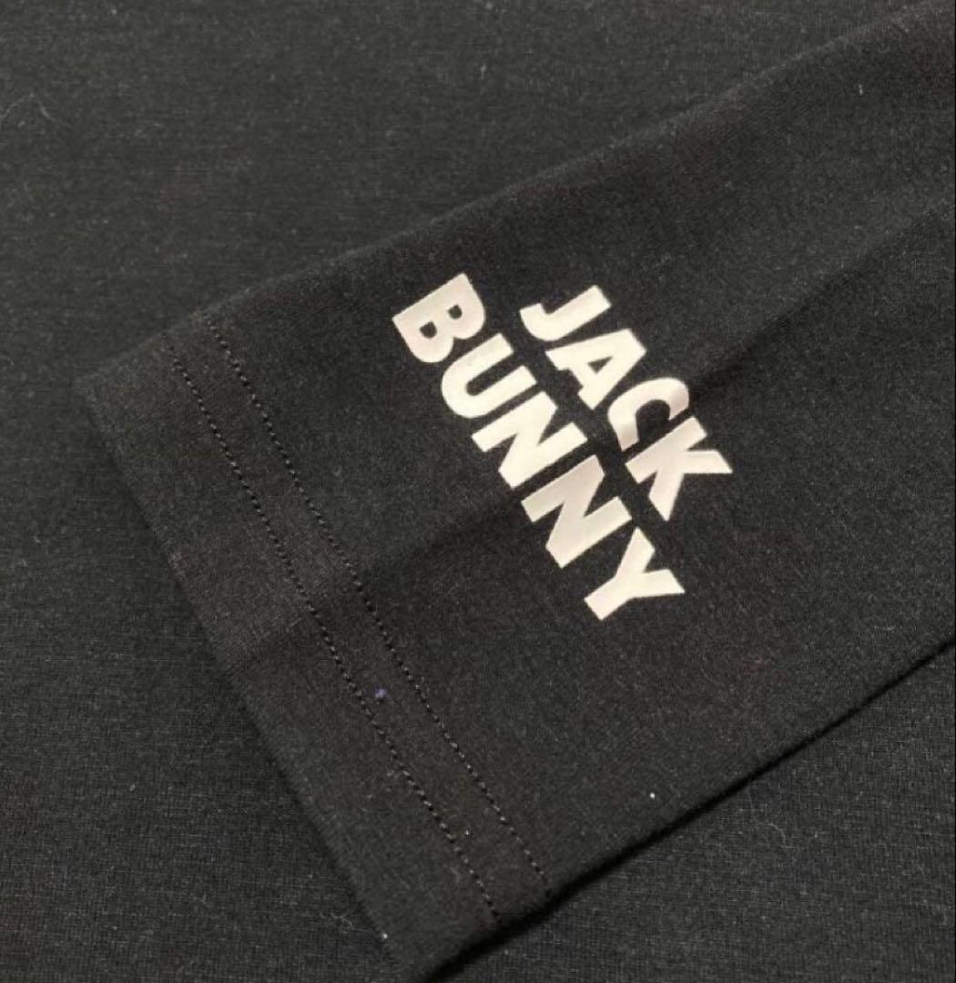 【新品】Jack Bunny!! 遠赤外線蓄熱裏毛ストレッチカットソー 4M/黒