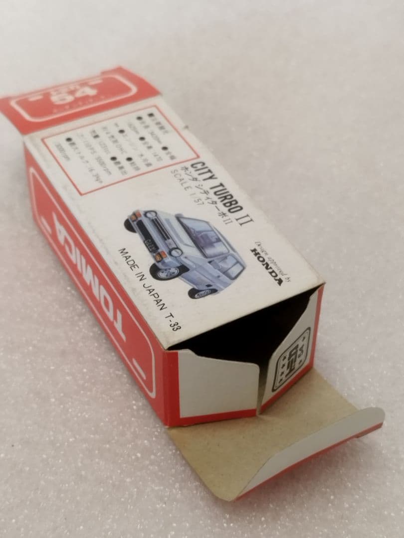 トミカ赤箱　No54　ホンダ　シティターボⅡ　無塗装