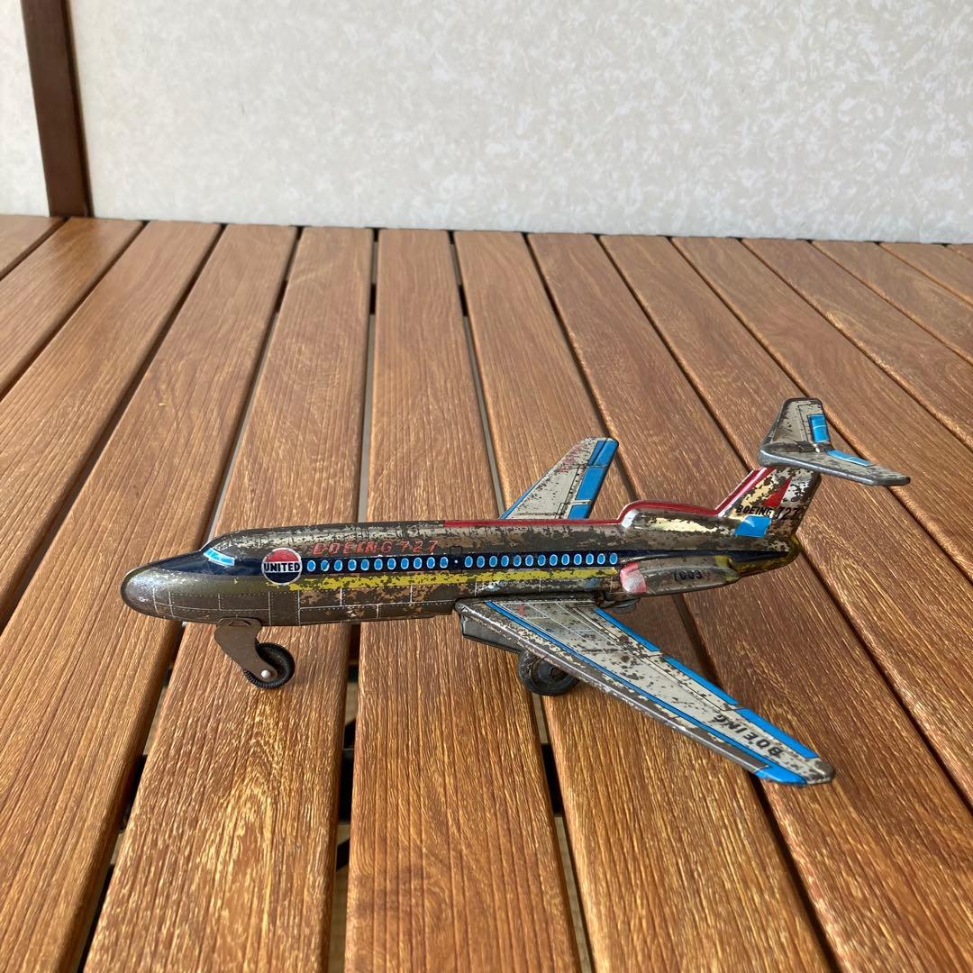 TS68 ヴィンテージ ユナイテッド航空 ボーイング727 ブリキ 飛行機