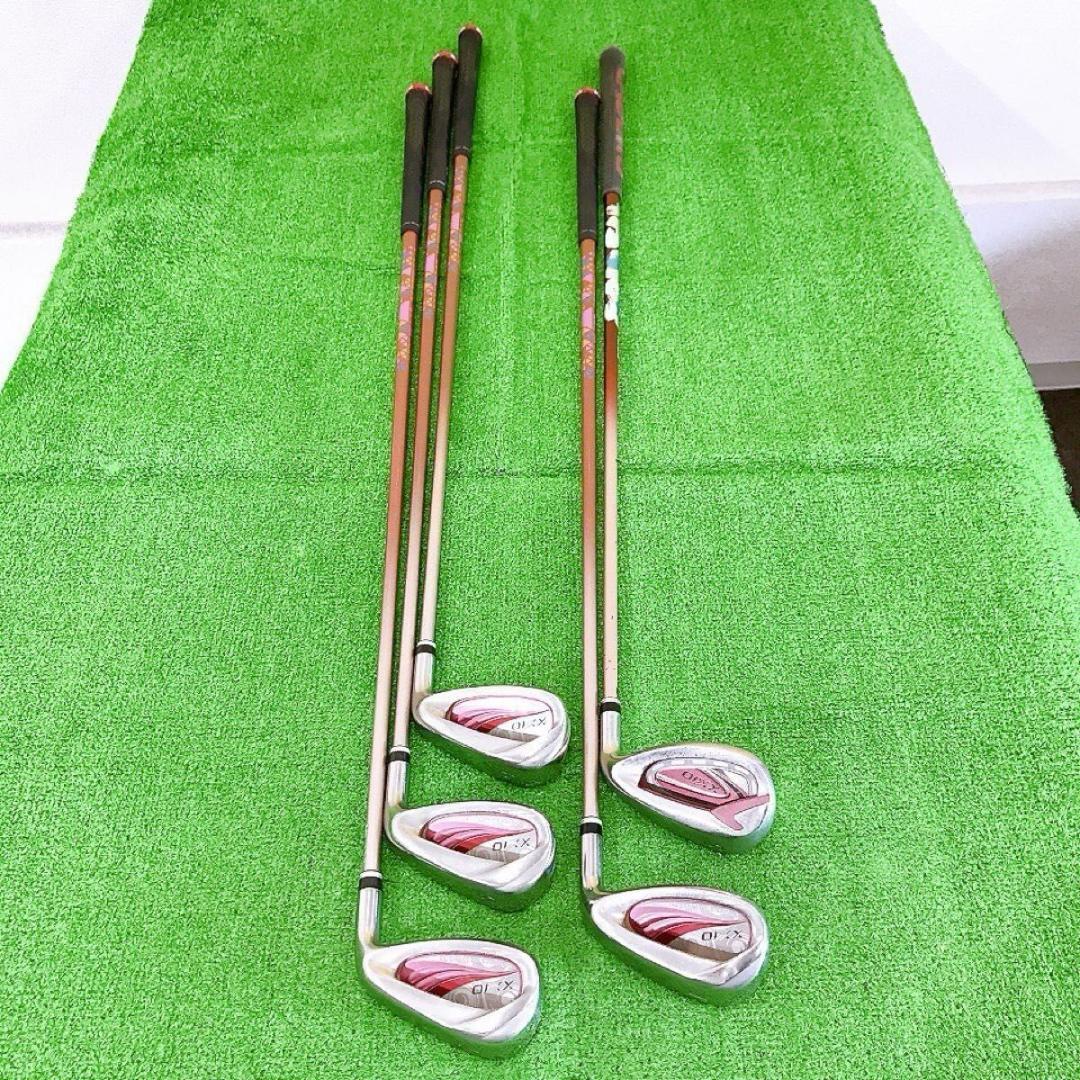 テ50★ゼクシオ11&12 レディースアイアンセット ボルドー XXIO女性用L