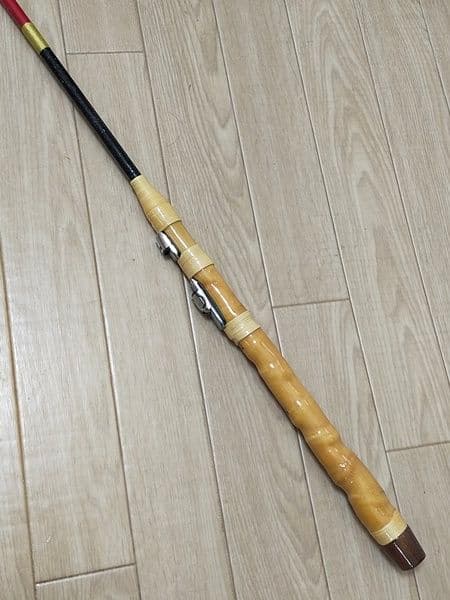 蓮でーす(^^)様落とし込みヘチ前打ち　軟調カスタムロッドSPUL36専用リール