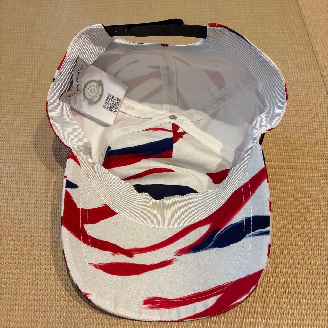 ホンコン55様　MONCLER 赤白ストライプゴルフキャップ