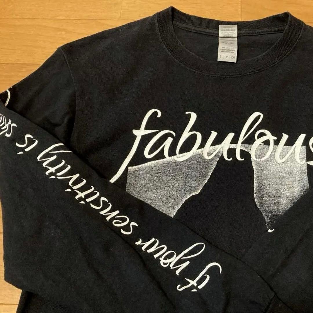 チバユウスケ x Fabulous 長袖 Tシャツ S 黒 GILDAN