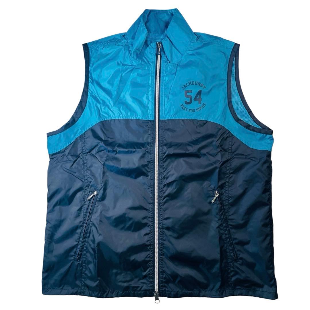 ジャックバニー｜バイカラーベスト｜ネイビー×ブルー｜サイズ4 M 新品