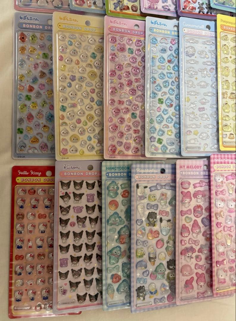 ボンボンドロップシール ボンドロ うるちゅる 等シール まとめ売り 計55点