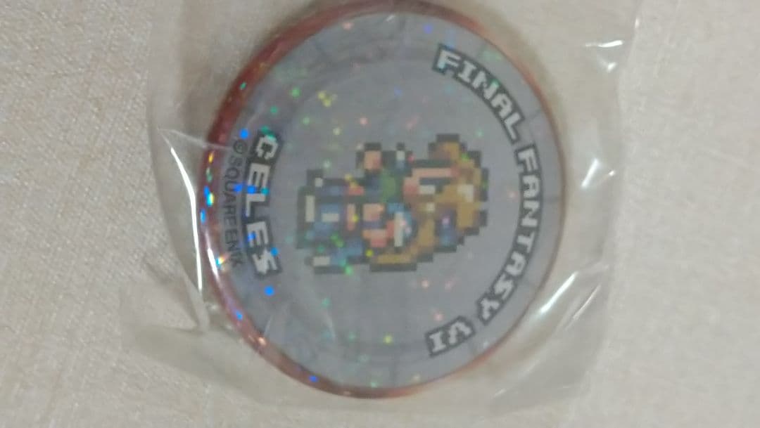 ファイナルファンタジー レコードキーパー 缶バッジ セリス FF6　ホログラム