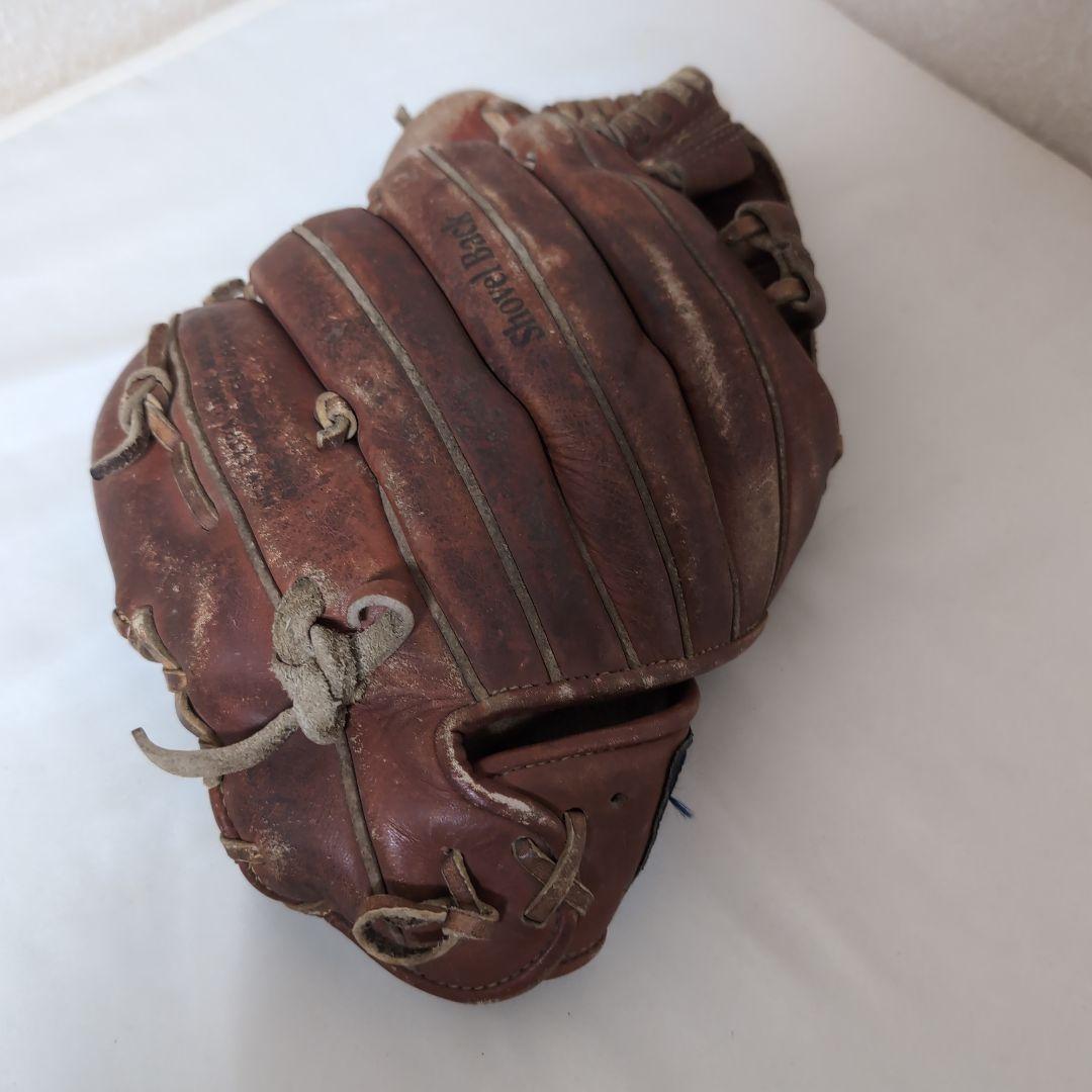 Mizuno 野球グローブ 茶色 ヴィンテージ 昔ながらのグローブ