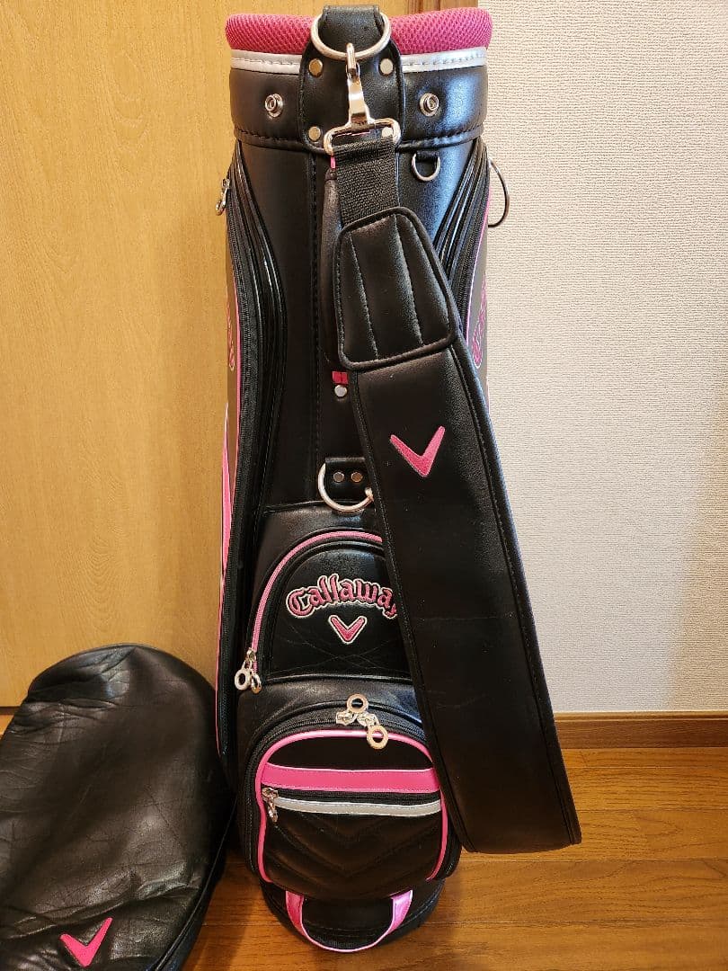 Callaway キャディバッグ 黒/ピンク　レディース