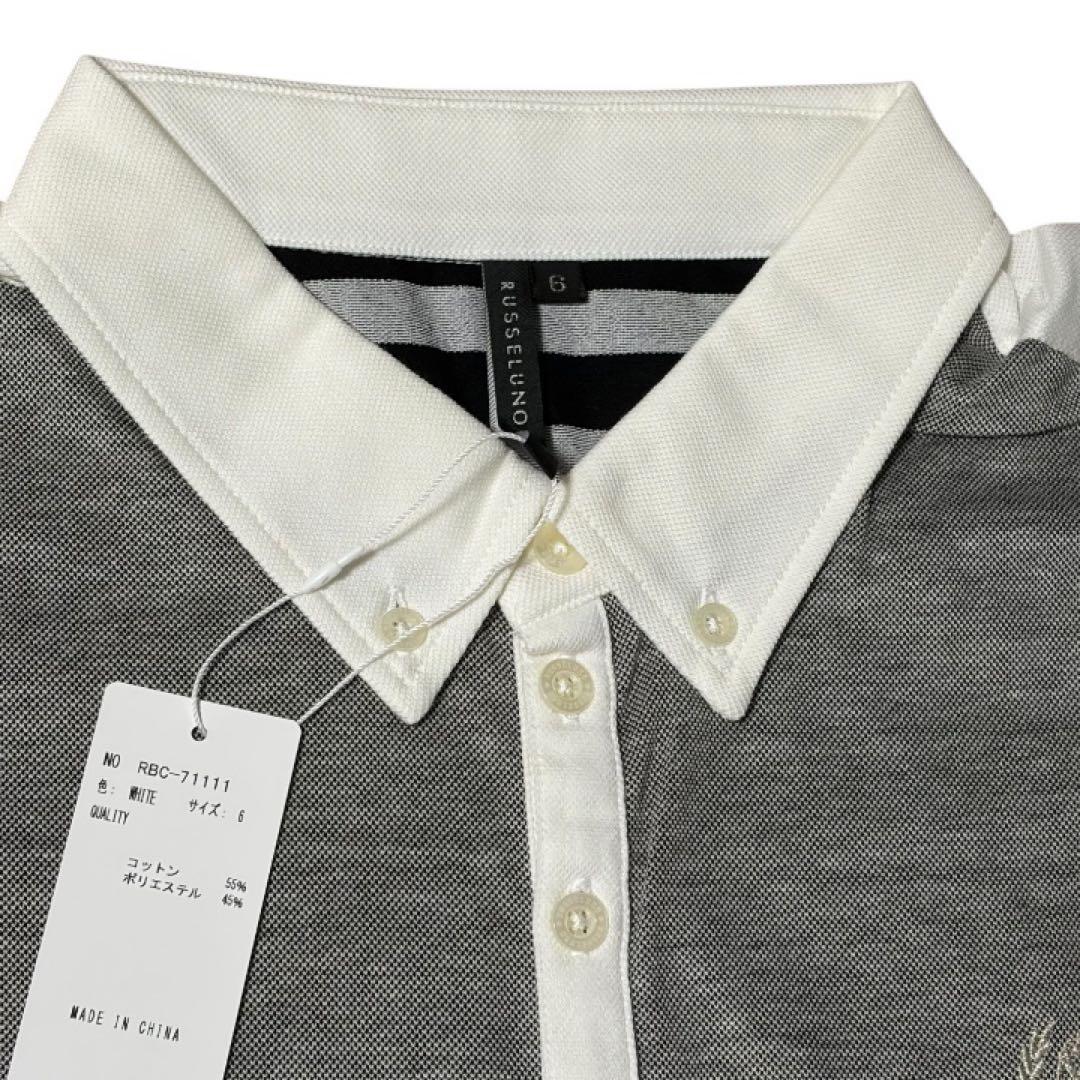 【新品】Russeluno メンズ ポロシャツ Size 6 ラッセルノ XL