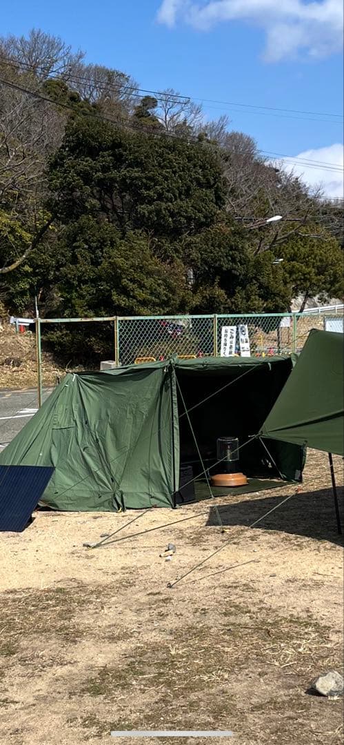 パップテント　 8tailゴッドパップ 前幕&二又ポール&二又接続ポール