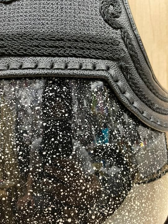 剣道　白黒霜降り胴　なぎなた　新品　防具　垂　小手　面　磨胴　タタキ胴　石目胴