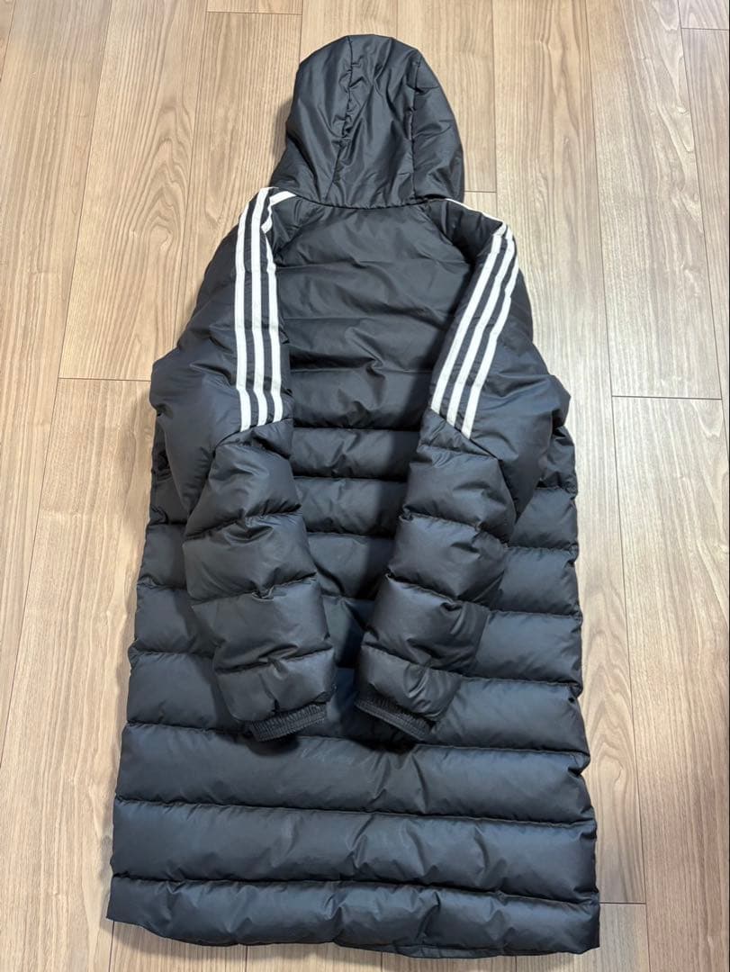 【〜はる商店〜 】adidas 黒 ダウン ベンチコート S