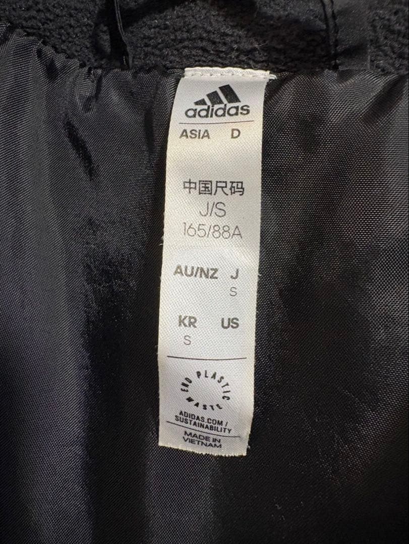 【〜はる商店〜 】adidas 黒 ダウン ベンチコート S