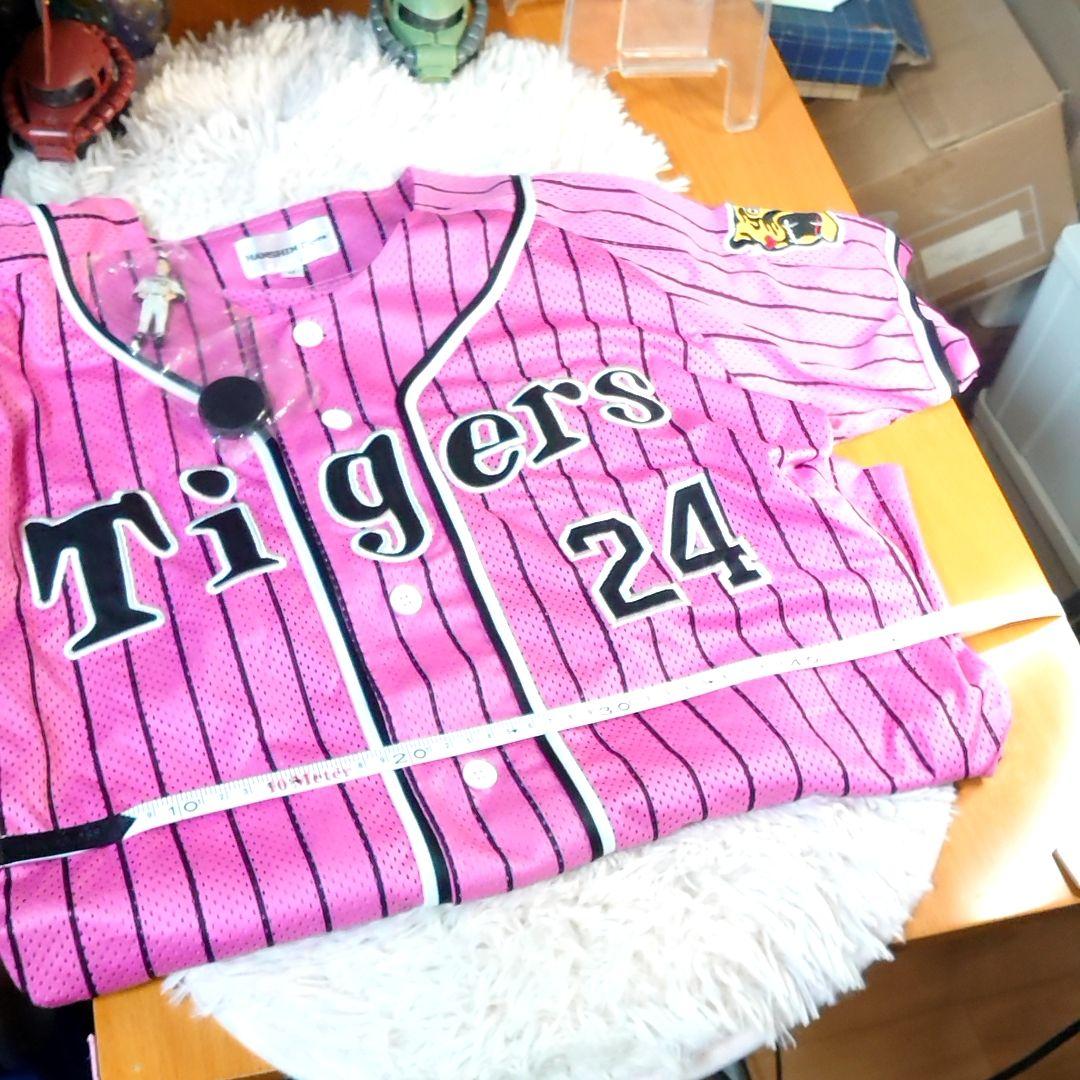 Tigers ユニフォーム ピンク 桧山進次郎 24 桜 虎姫 ワッペン