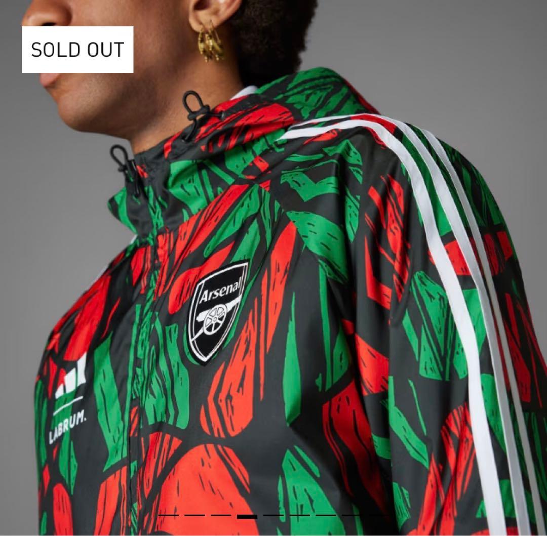 adidas × LABRUM アーセナル ウインドブレーカー Lサイズ 完売品