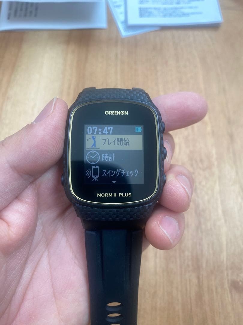 美品 GreenOn グリーンオン ノルムⅡプラス ブラック 距離計 GPS
