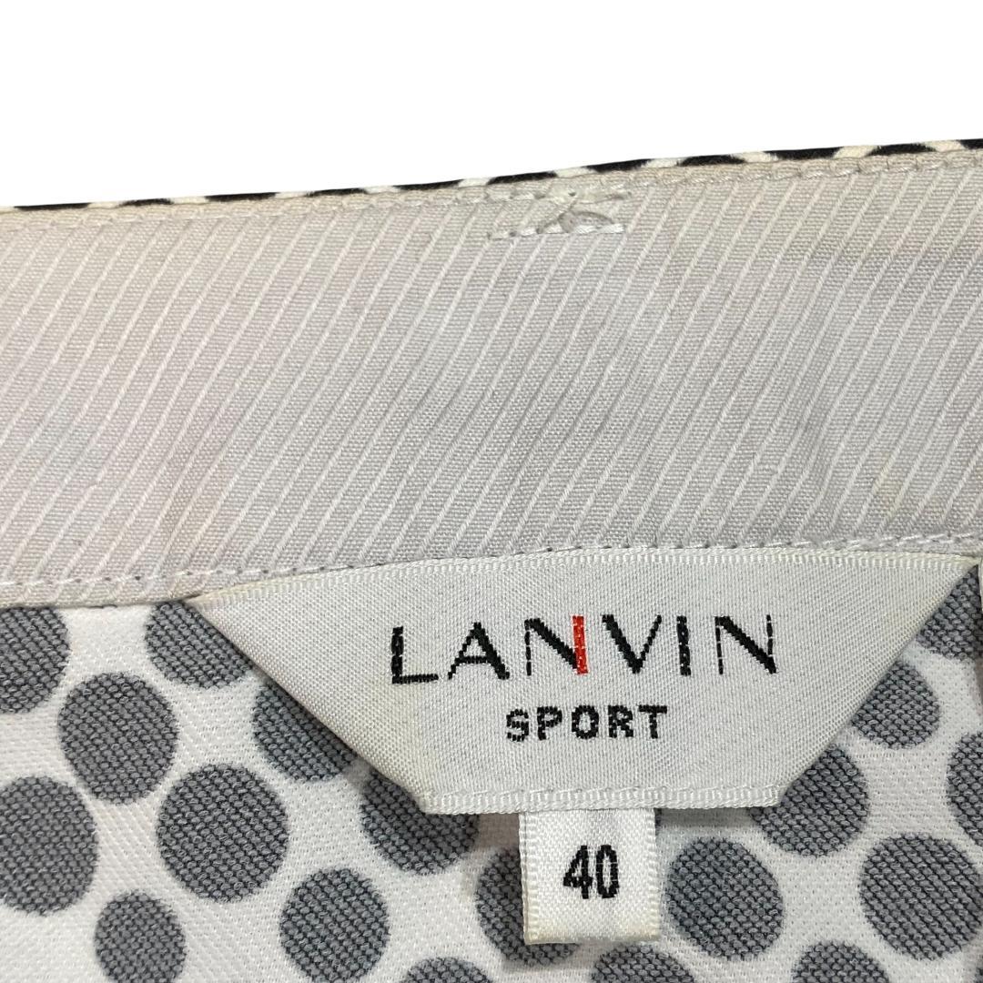 LANVIN SPORT ランバン スポール スカート 40 ホワイト ブラック