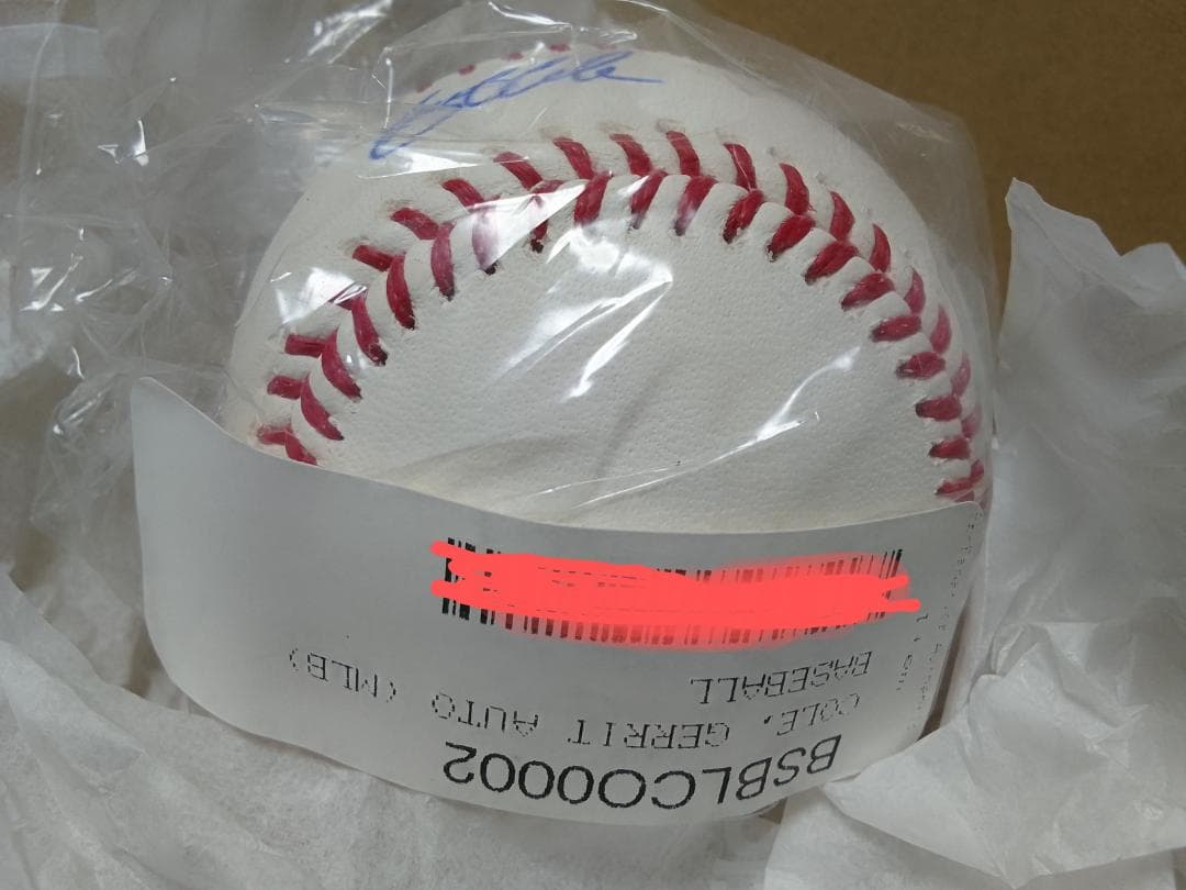 ヤンキース ゲリット・コール 直筆サインボール MLB公式購入 大谷WBC