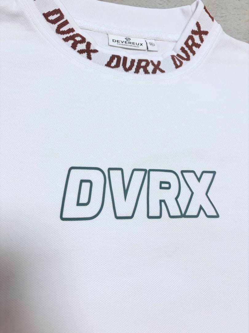 DEVEREUXGOLF CLASSIC LOGO RIB モックネッククロコT