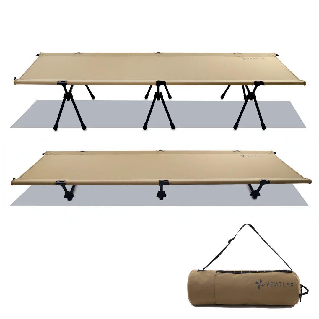 アウトドア寝具 VENTLAX 2WAY ADJUSTABLE COT COYOTE