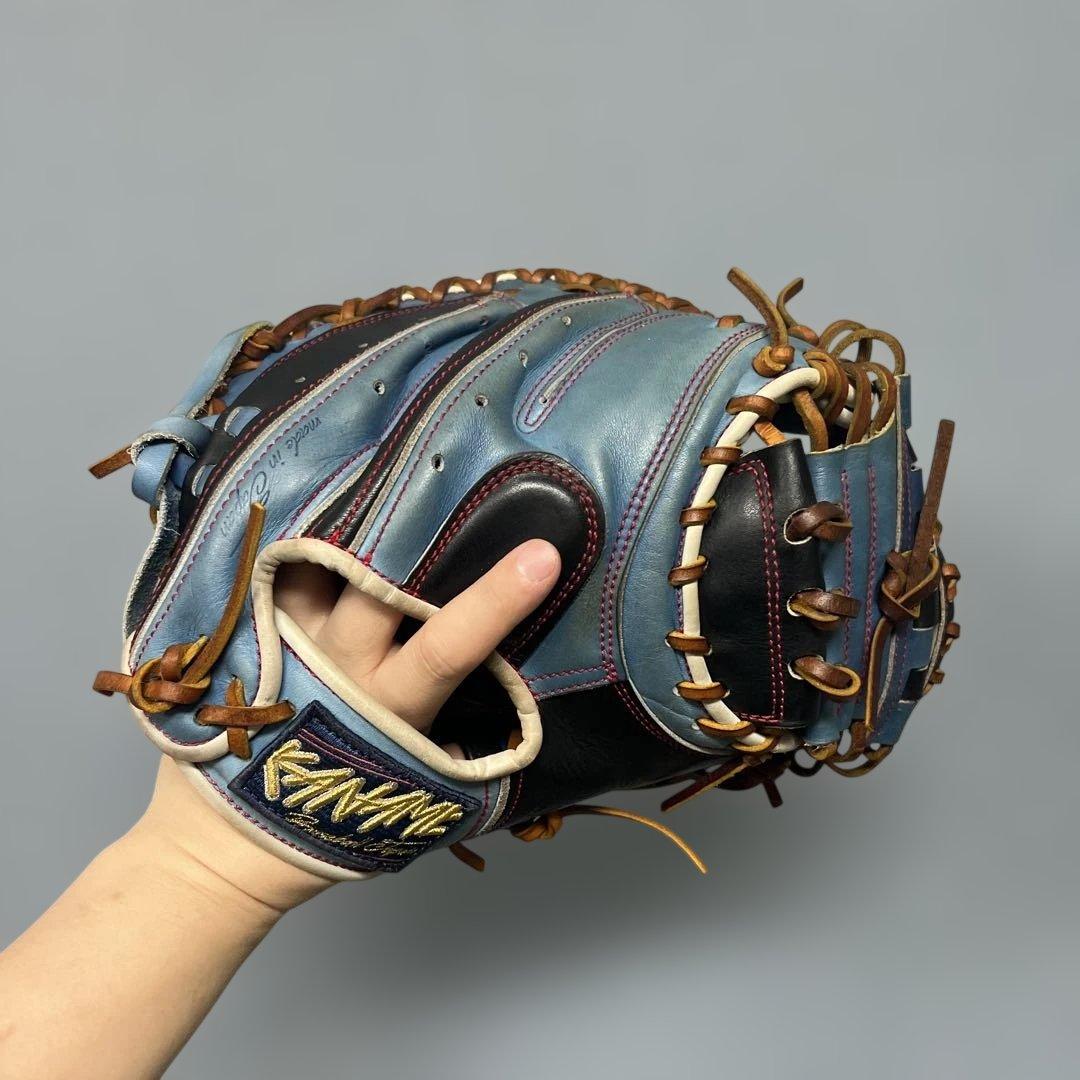 1368 要 カナメ 型抜群 美品 即戦力 軟式 キャッチャーミット 袋付き
