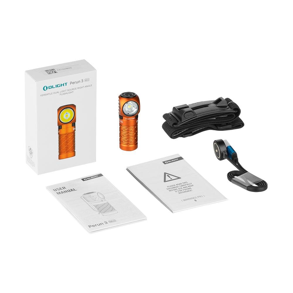 オーライト Perun 3 Mini ヘッドライト オレンジ