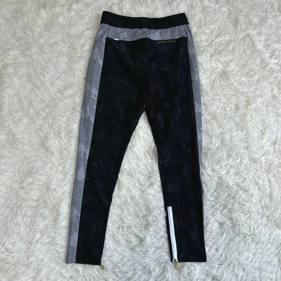 美品✨希少 マークアンドロナ カモフラ柄 スカル ゴルフパンツ M