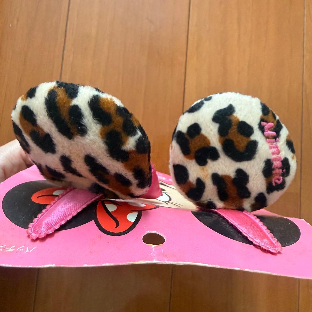 【即日発送】ディズニーリゾート　ヘアピン　豹柄　ヒョウ柄　ミニー