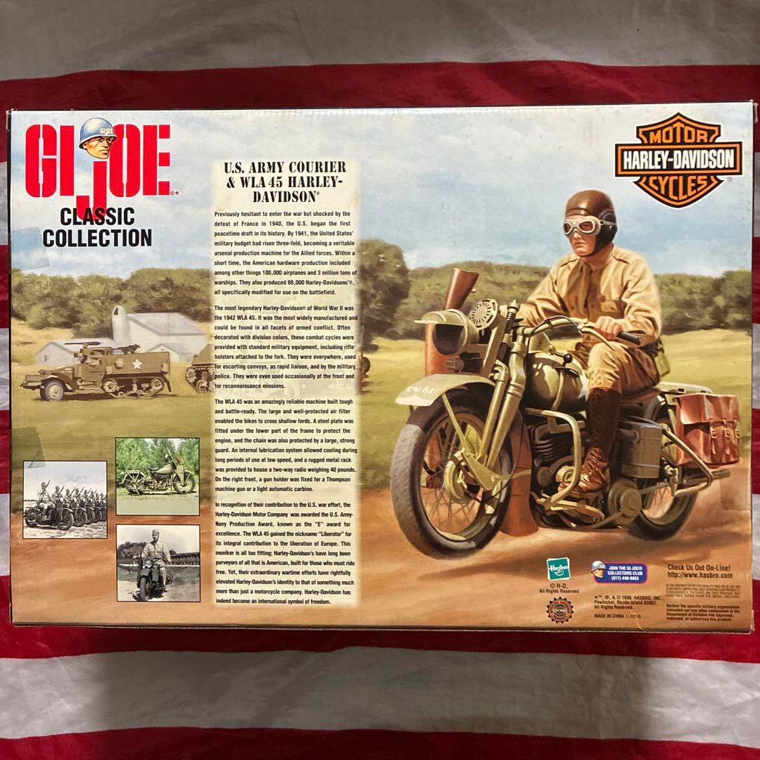 ハズブロ製1/6ハーレー・ダビッドソンWLA45&アメリカ陸軍伝令兵(訳あり品)