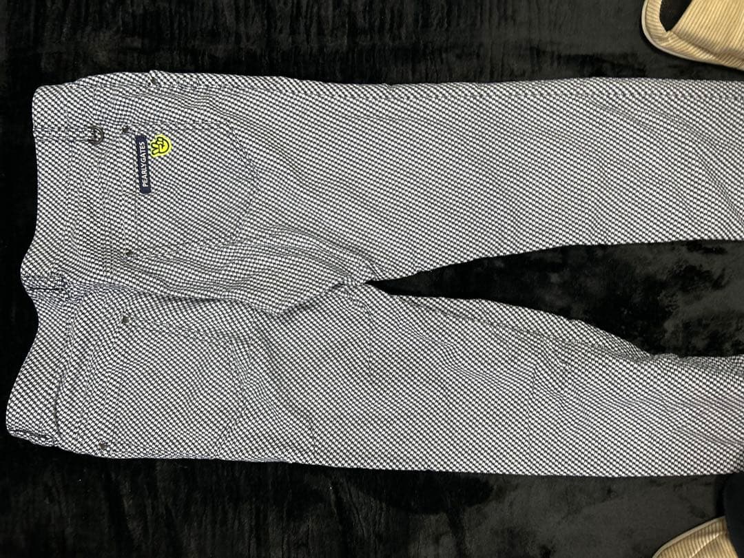 パーリーゲイツ ピースマーク総柄 パンツ　冬用　裏起毛