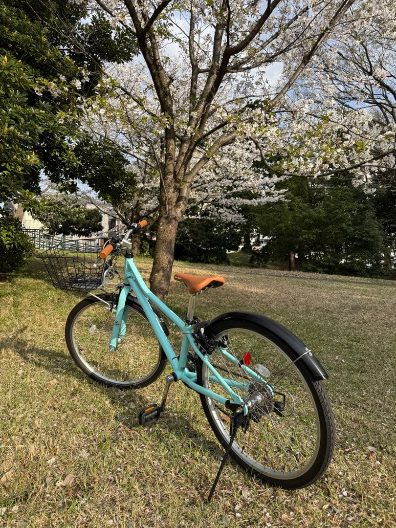 子供用自転車 水色 24インチ　コーダーブルーム美品
