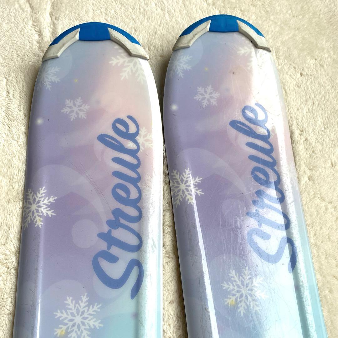 ジュニアスキーセット　130cm STREULE 女の子 おまけケース付