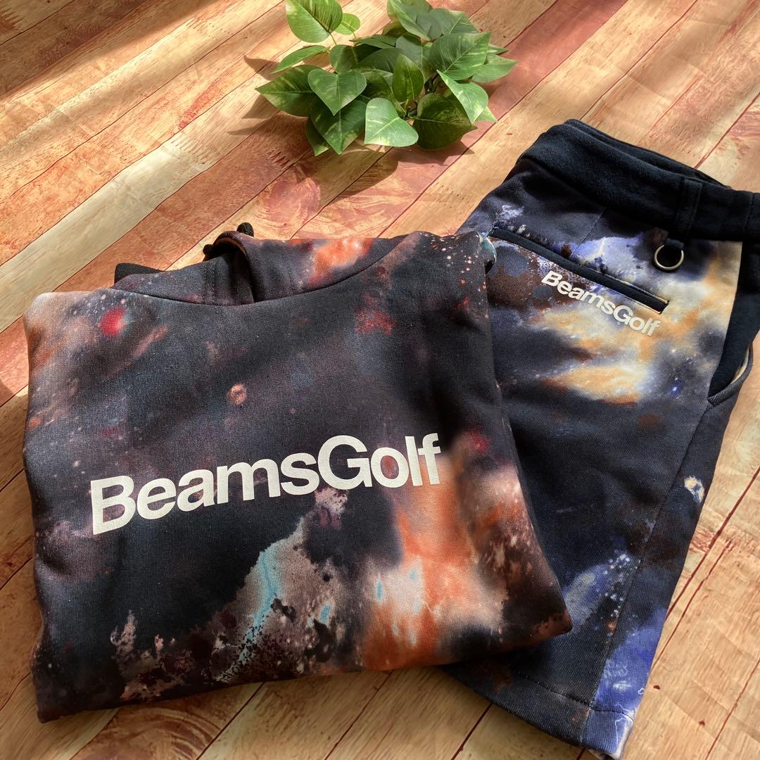 BEAMS GOLF｜宇宙柄 プルオーバーパーカー＆スカート上下セット　可愛い