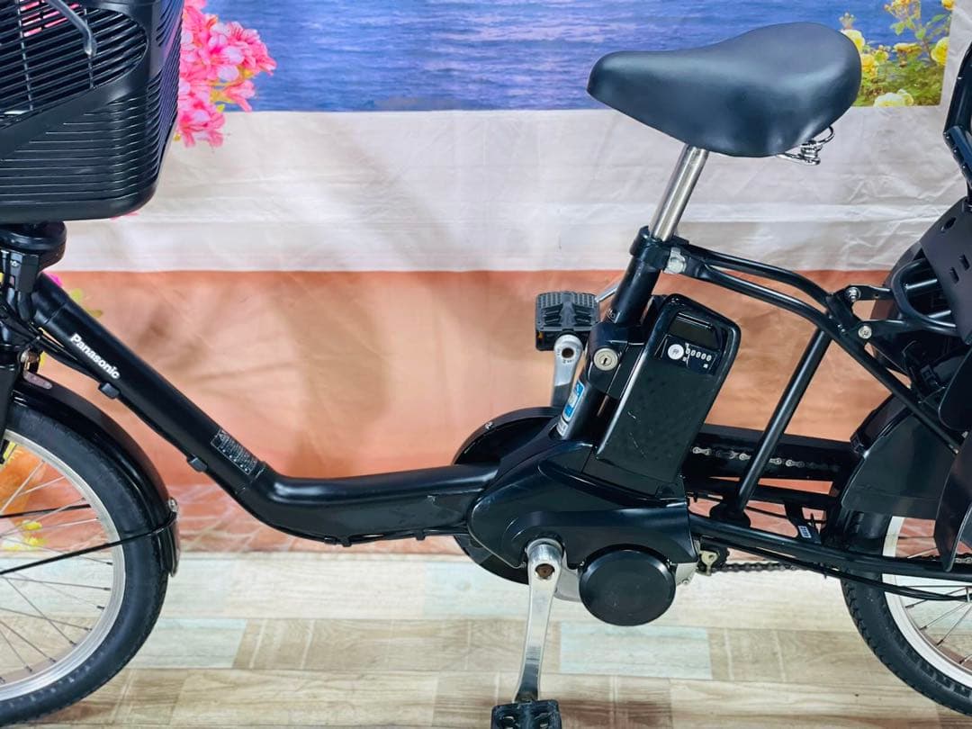 パナソニックギュット⭐️12AH！子供乗せ電動アシスト自転車Y3158-1