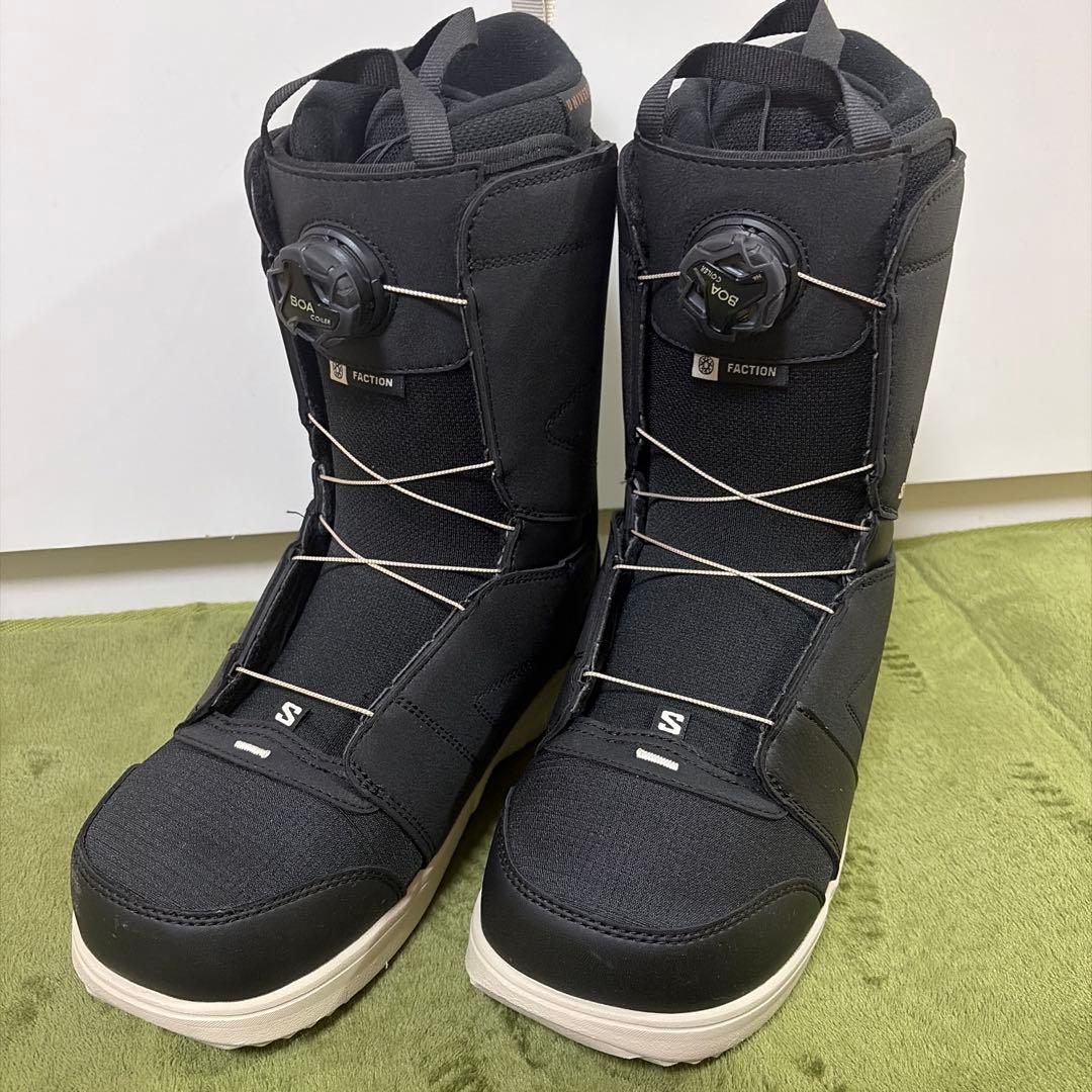 【美品】滑走2日SALOMON FACTION BOA スノーボードブーツ28