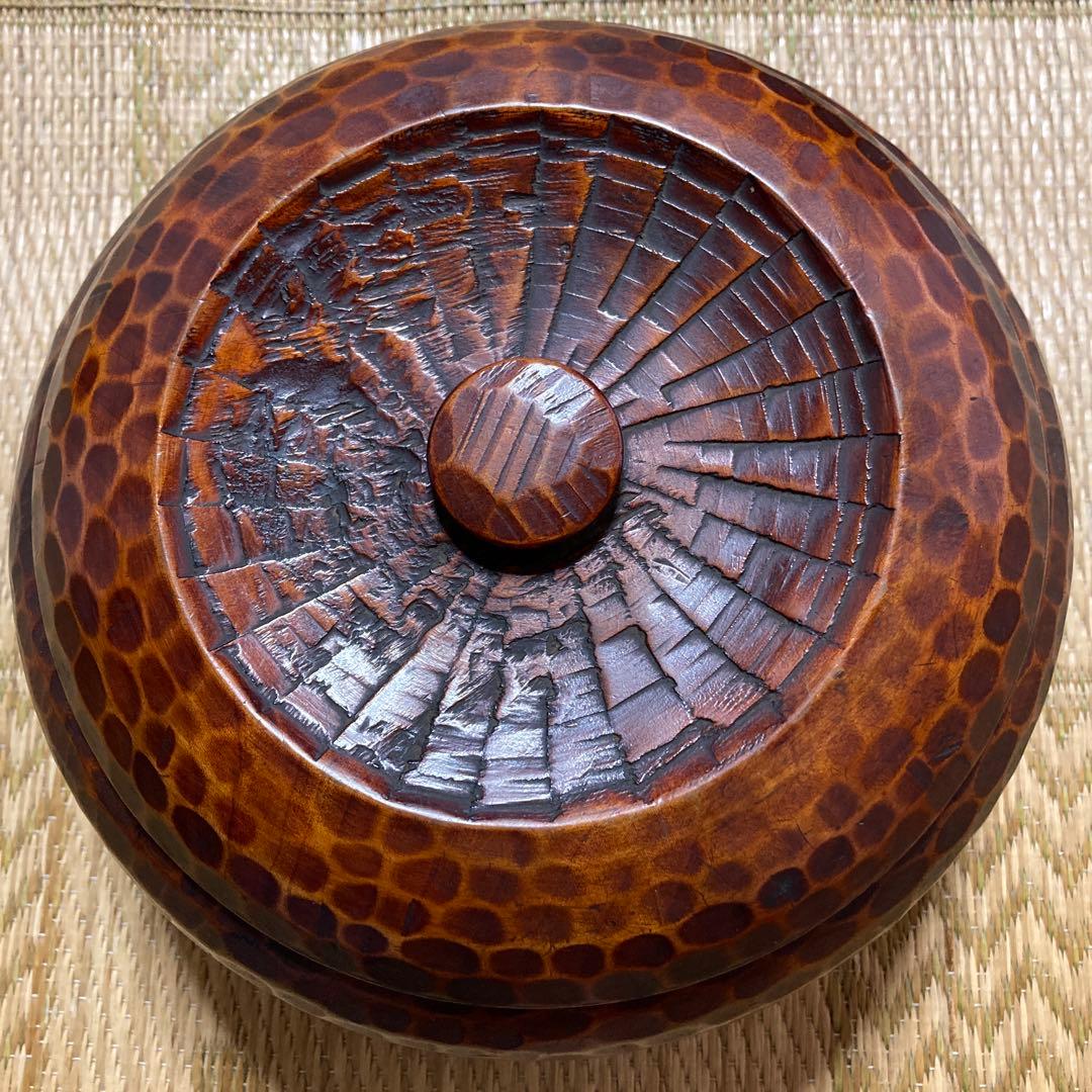 栗の木　おひつ　蓋付き椀　２個セット