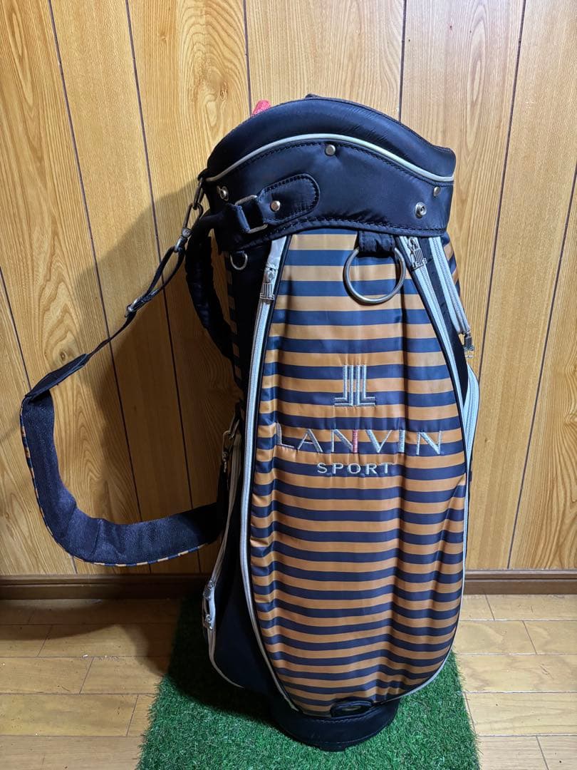 LANVIN SPORT キャディバッグ ストライプ