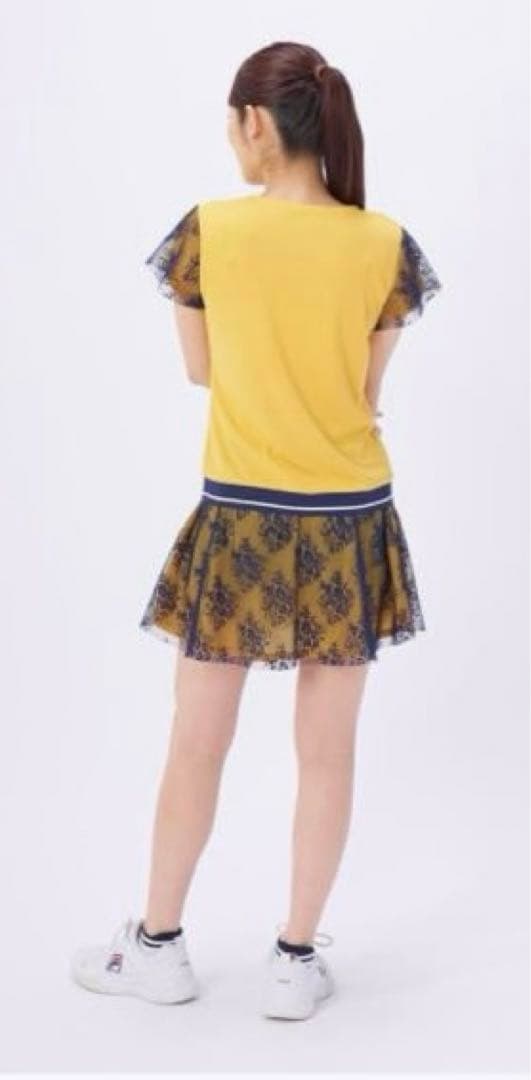 No.709 FILA 重ねチュールのゴージャス可愛い☆元気スコート☆XL☆