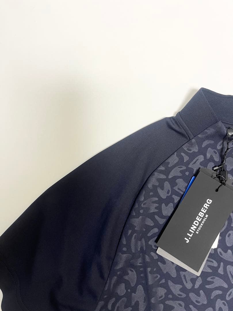 【新品‼️】J.LINDEBERG ゴルフ 迷彩　柄　モックネック　メンズL
