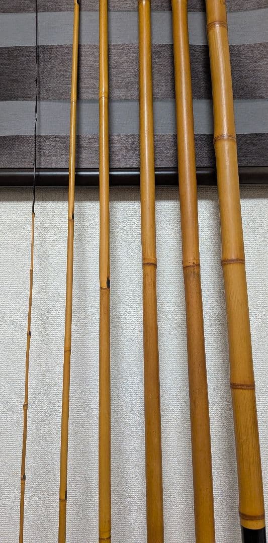 竹製6本継ぎ鮎竿約8.5m