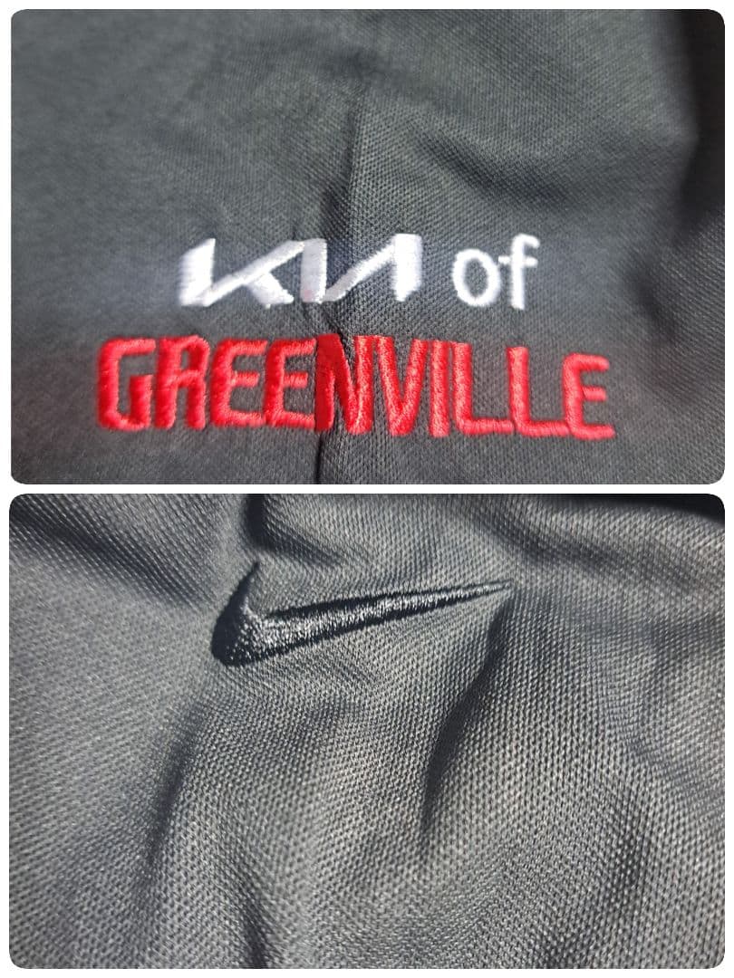【未使用】NIKEゴルフ　ポロシャツ　長袖　企業ロゴ　刺繍　薄手