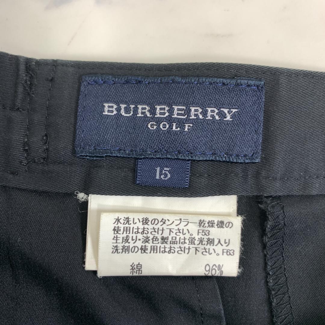 バーバリーゴルフ カジュアルパンツ ブラック 黒 コットン 15 C5662