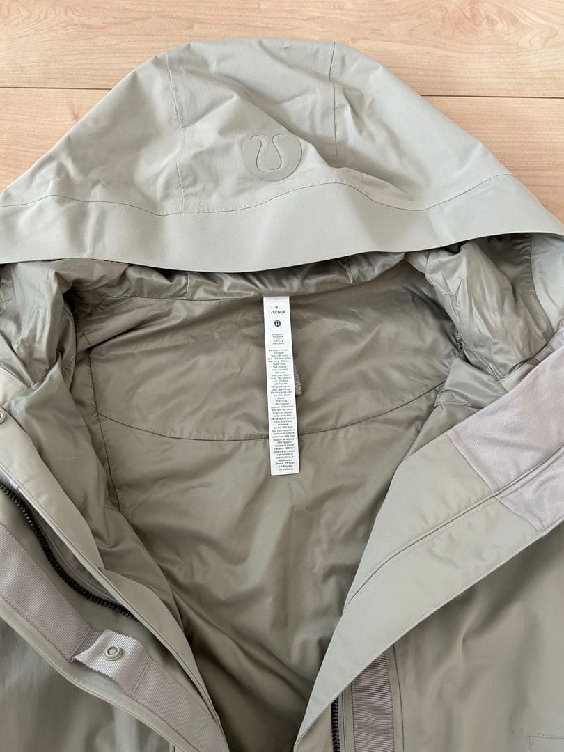 lululemon 3way 防水、ダウンジャケット